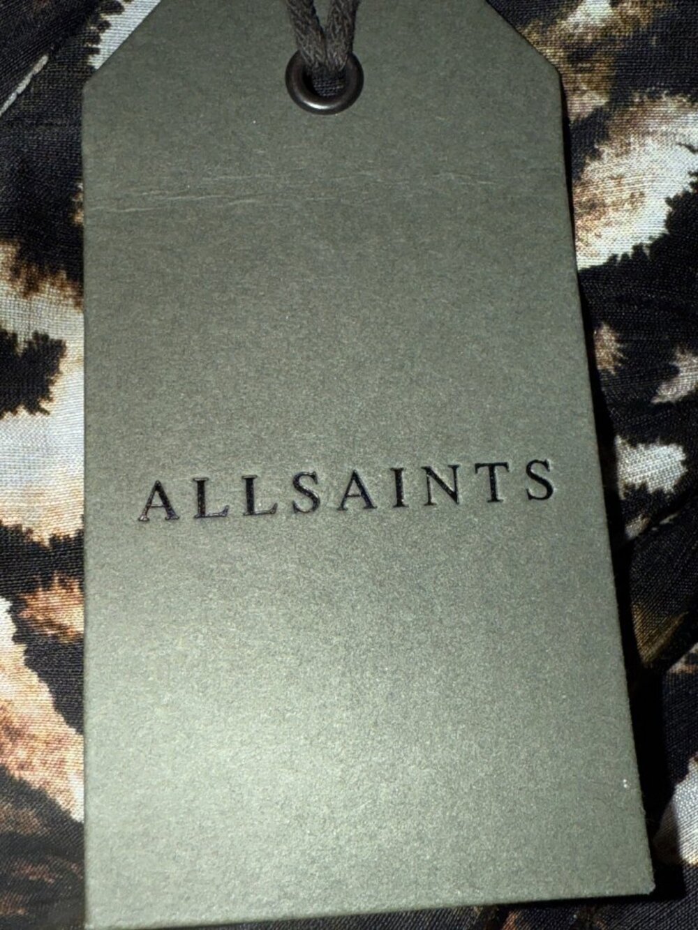 AllSaints Linen-Silk Blend Asta Kettu Top, Size 12, Brand New with Tags - Picture 2 of 2
